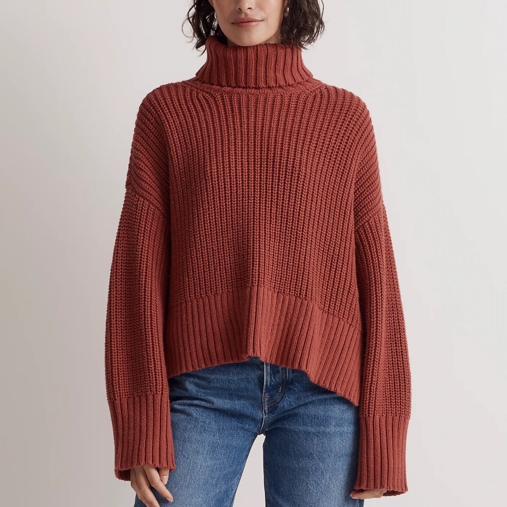 Wide Rib Turtleneck Sweater - Picture 5 of 7